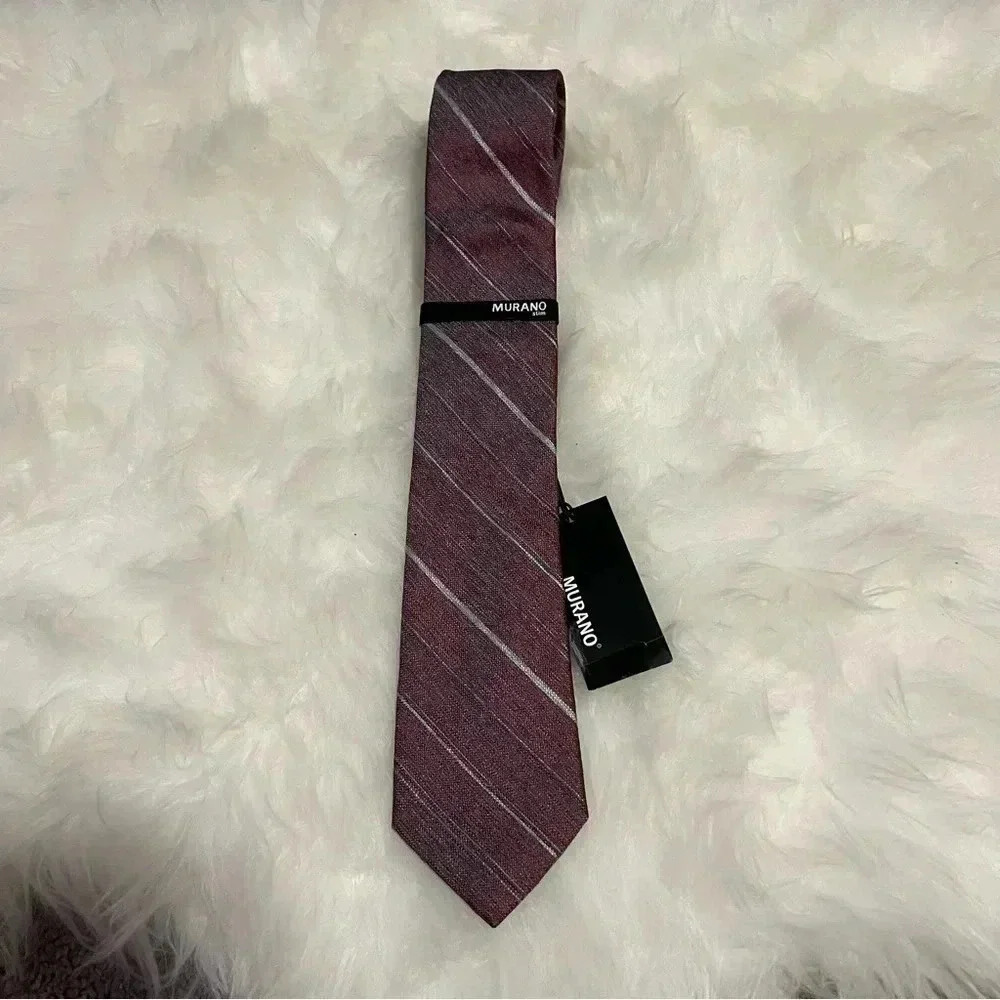Murano men’s‎ 100% silk tie striped